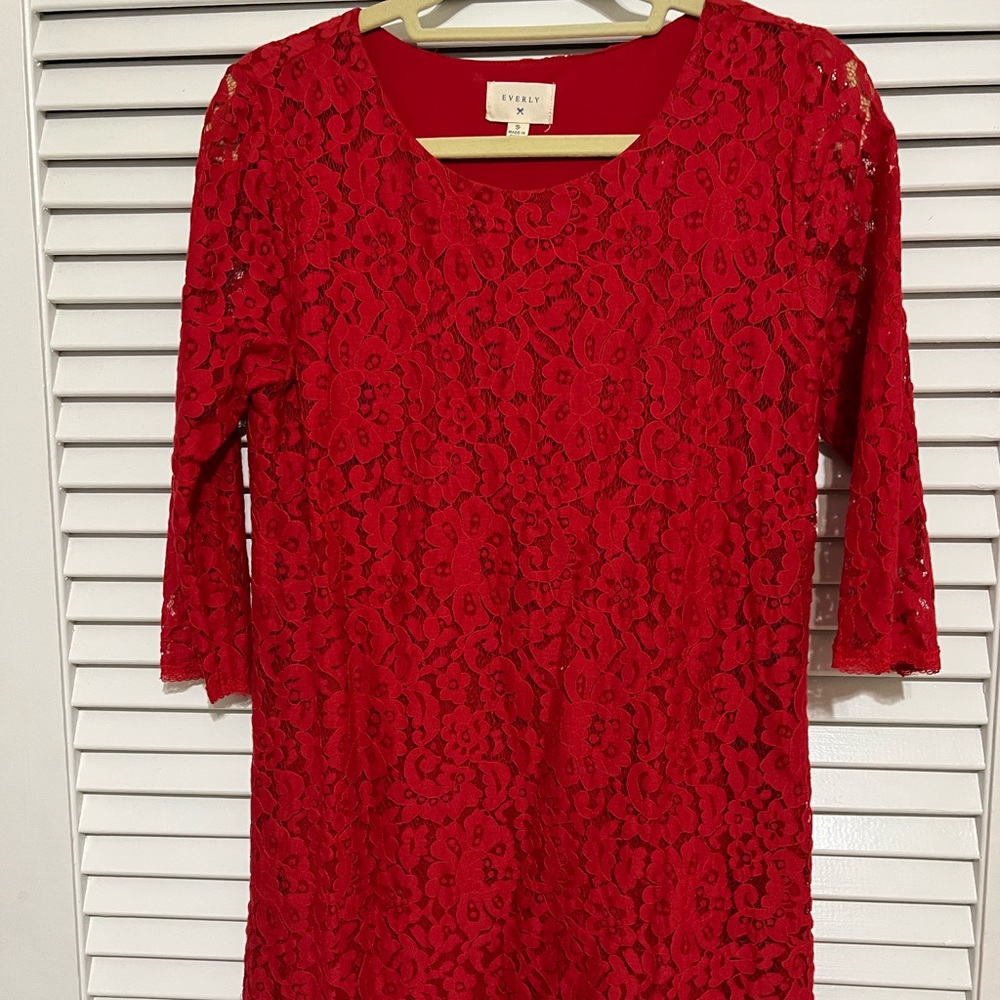 Classic red dress